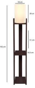 Подова лампа AYD 1xE27/40W/230V кафява/кремава