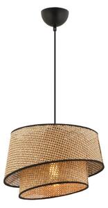 Полилей на кабел BARETTE 1xE27/60W/230V кафяв/черен