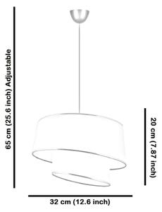 Vисяща лампа на кабел BARETTE 1xE27/60W/230V кремава