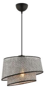 Подвесен полилей на кабел BARETTE 1xE27/60W/230V сив/черен