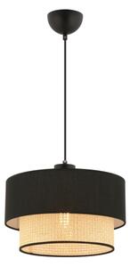 Полилей на кабел ECHO 1xE27/60W/230V, черен/бежов