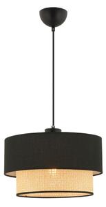Полилей на кабел ECHO 1xE27/60W/230V, черен/бежов