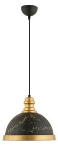 Полилей на кабел MONZA 1xE27/40W/230V Ø 29 см черен/бронзов