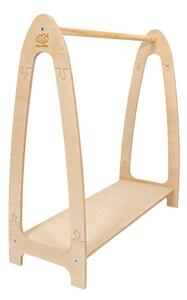 Детска закачалка от декор от бор в естествен цвят 60x96 cm Montessori – Meowbaby