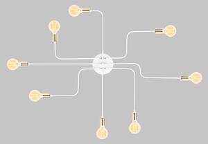 Прикрепен полилей TRUVA 8xE27/40W/230V бял/златен