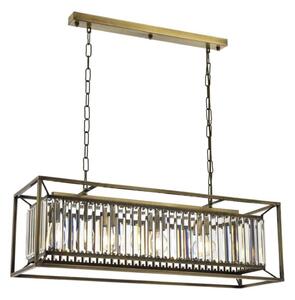 Полилей на верига CRYSTALLINE 4xE27/6W/230V бронзов