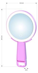 Immax 09102L - LED+CCT Димируемо козметично огледало SWEET LED/3W/5V розово