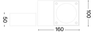 Ideal Lux - Външно стенно осветително тяло SIRIO 1xGX53/9W/230V IP65 кафяво
