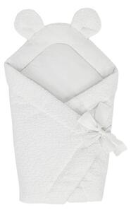 Бяло бебешко одеяло от букле 35x65 cm – Meowbaby