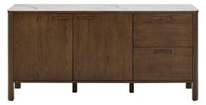 Кафяв скрин от декор от дъб 160x75x40 cm Southampton – Actona