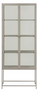Сива витрина 77x186x35 cm Seaford – Actona