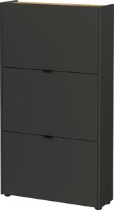 Антрацитна накланяща се стойка за обувки 71x127x22 cm Ameca – Germania