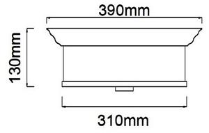 Open Design OR84863 - Потолно осветително тяло FAMBURO 3xE14/12W/230V, диаметър 31 см, полирано хромово покритие