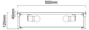 Open Design OR84931 - Плафон ROMI 4xE14/12W/230V Ø 50 см месинг