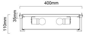 Open Design OR84955 - Таванно осветително тяло ROMI 3xE14/12W/230V Ø 40 см, месинг
