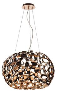 Open Design OR80186 - Полилей на кабел CARERA 6xG9/7W/230V Ø 55 cm розово злато