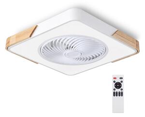 Brilagi-LED димируемо осветително тяло с вентилатор LED/30W/230V 3000-6500K бяло/дъб + дистанционно управление
