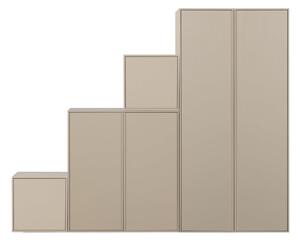 Кремав модулен гардероб от борова дървесина 250x200 cm Daily – vtwonen