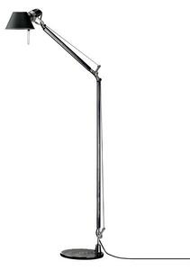 Artemide - Tolomeo Reading Подова Лампа Черно c Алуминий База Artemide