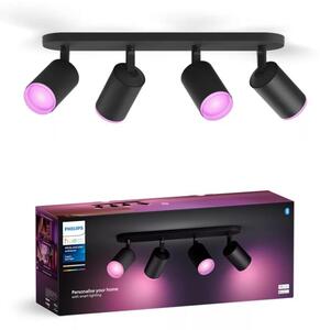 Philips - LED RGBW Димируем спот Hue FUGATO 4xGU10/4,2W/230V черен