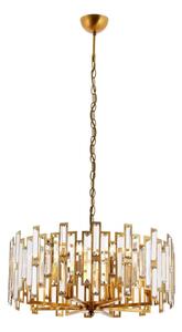 Полилей на верига CRYSTALLINE 6xE14/40W/230V меден