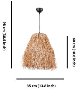 Полилей на кабел FRINGE 1xE27/40W/230V рафия