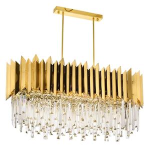 Полилей на верига CRYSTALLINE 8xE27/40W/230V златен