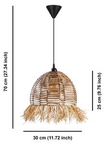 Полилей на кабел RUYO, 1xE27/40W/230V, кафяв