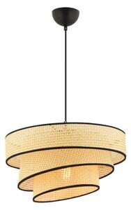 Висяща лампа на кабел COUPER 1xE27/60W/230V бежов/черен