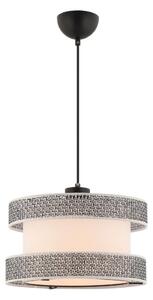 Висяща лампа на кабел HALO 1xE27/60W/230V кремава/сива