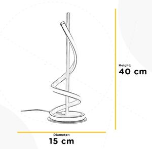 ONLI - LED Настолна лампа TWIST LED/12W/230V 4000K 40 см черен