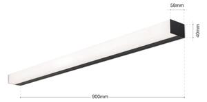 Orion Soff 3-588 - LED Лампа за огледало HORIZON LED/18W/230V 90 см IP44 черен