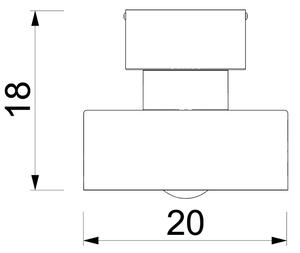 Плафон MARTI 1xE27/15W/230V бял/хром