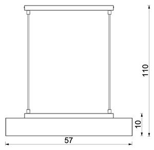 Пендел MAISON 3xGU10/8W/230V кафяв