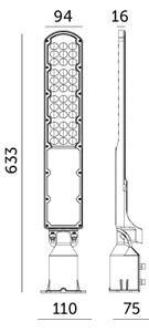 LED Улична лампа със сензор за здрач CYOTO LED/100W/230V IP65 4000K