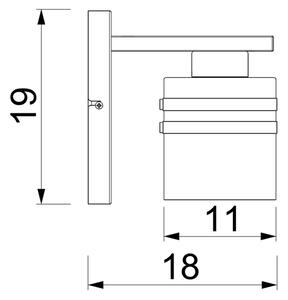 Аплик SCOT 1xE27/15W/230V черен/златист