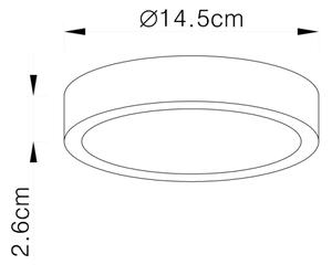 Globo 12366-15 - LED Лампа за таван VITOS LED/15W/230V