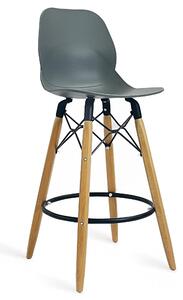 БАР СТОЛ SHELL STOOL 522 QUARTZ GREY LaSeggiola