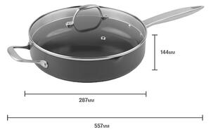 ZYLISS COOK ULTIMATE PRO CERAMIC“ - Индукционен тиган с керамично покритие - Ø 28 см - със стъклен капак