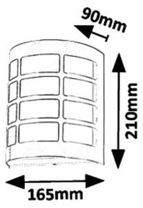 Rabalux 8799 - Външна стенна лампа SEVILLA 1xE27/11W/230V IP44