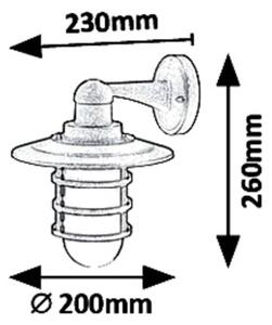Rabalux 7677 - Екстериорна Стенна лампа DARRINGTON 1xE27/20W/230V IP44