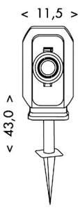 Ecolite XHWS-F06 - Екстериорна колона с контакти и таймер 2Z IP44