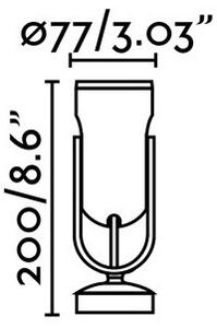 FARO 70035 - Екстериорен LED аплик SLOT-1 LED/14W/230V IP65 3000K