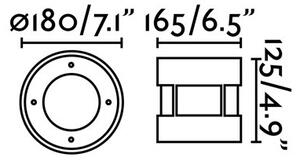 FARO 70589 - LED Външна Осветление за ориентация (пред гараж, за рампа) SURIA-12 LED/12W/230V IP67