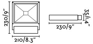 FARO 70261 - LED Прожектор KARL LED/12W/230V IP65