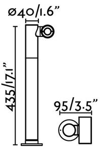 FARO 70783 - LED Външна лампа SPY-2 LED/6W/230V IP65