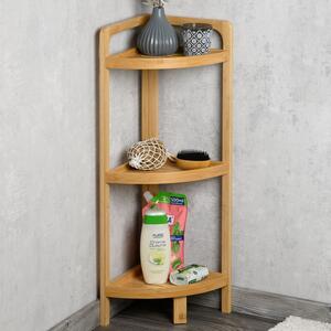 Етажерка ъглова за баня KESPER 23x23x70см - БАМБУК