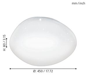 Eglo 98227 - LED Димируема лампа SILERAS-A LED/24W/230V + дистанционно управление