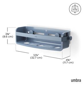 UMBRA Стенен органайзер за баня “FLEX ADHESIVE“ - пастелено син