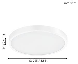 Eglo 98292 - LED Димируема лампа FUEVA-A LED/14W/230V + дистанционно управление